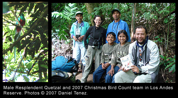 Christmas Bird Count Los Andes 2007