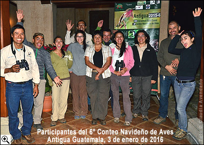 Conteo Navideño de Aves Antigua 2015-2016