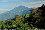View from Refugio del Quetzal to Tacana Volcano